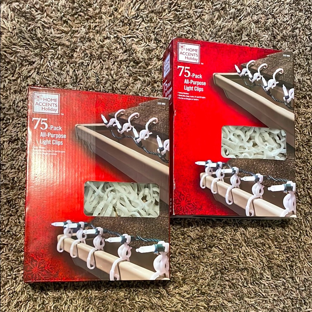 2 Pack (150 clips) All Purpose Light Clips